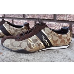 *SOLD* Coach "C" Logo Print Sneakers